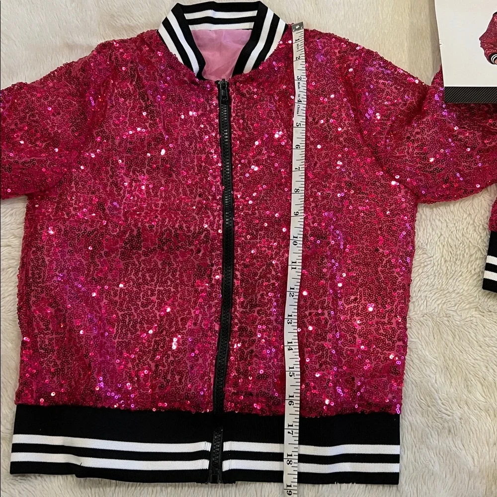 Girls pink sequin jacket ages 3+